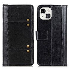 Leather Case Stands Flip Cover T10 Holder for Apple iPhone 13 Mini Black