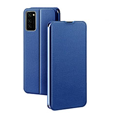 Leather Case Stands Flip Cover T10 Holder for Huawei Honor V30 5G Blue