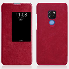 Leather Case Stands Flip Cover T10 Holder for Huawei Mate 20 Red