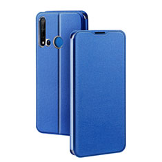 Leather Case Stands Flip Cover T10 Holder for Huawei Nova 5i Blue