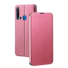 Leather Case Stands Flip Cover T10 Holder for Huawei Nova 5i Pink