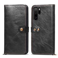 Leather Case Stands Flip Cover T10 Holder for Huawei P30 Pro New Edition Black