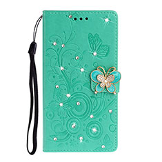 Leather Case Stands Flip Cover T10 Holder for Huawei P40 Pro Green