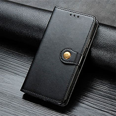 Leather Case Stands Flip Cover T10 Holder for Oppo A91 Black