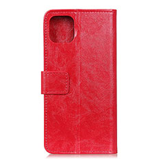 Leather Case Stands Flip Cover T10 Holder for Xiaomi Mi 11 5G Red