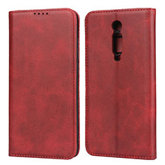 Leather Case Stands Flip Cover T10 Holder for Xiaomi Mi 9T Red