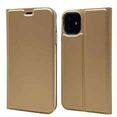 Leather Case Stands Flip Cover T11 Holder for Apple iPhone 11 Gold