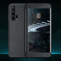 Leather Case Stands Flip Cover T11 Holder for Huawei Honor 20 Pro Black