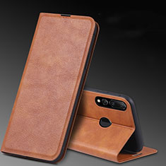Leather Case Stands Flip Cover T11 Holder for Huawei Honor 20E Orange