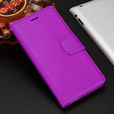 Leather Case Stands Flip Cover T11 Holder for Huawei Mate 20 X 5G Purple