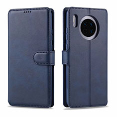 Leather Case Stands Flip Cover T11 Holder for Huawei Mate 30 5G Blue