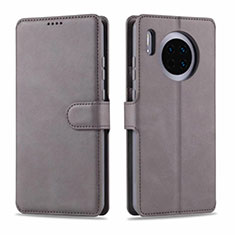 Leather Case Stands Flip Cover T11 Holder for Huawei Mate 30 5G Gray