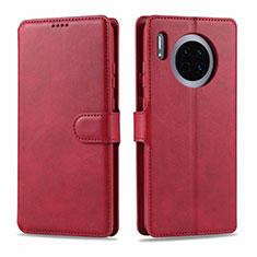 Leather Case Stands Flip Cover T11 Holder for Huawei Mate 30 5G Red