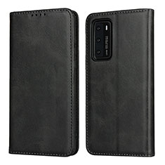 Leather Case Stands Flip Cover T11 Holder for Huawei P40 Black