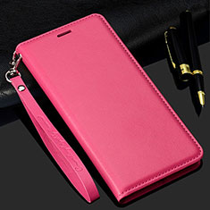 Leather Case Stands Flip Cover T11 Holder for Samsung Galaxy Note 20 Ultra 5G Hot Pink