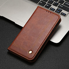 Leather Case Stands Flip Cover T11 Holder for Xiaomi Mi Note 10 Pro Brown