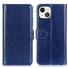 Leather Case Stands Flip Cover T12 Holder for Apple iPhone 13 Mini Blue