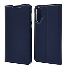 Leather Case Stands Flip Cover T12 Holder for Huawei Nova 5 Blue