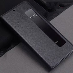 Leather Case Stands Flip Cover T12 Holder for Huawei P20 Pro Black