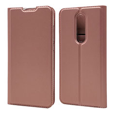 Leather Case Stands Flip Cover T12 Holder for Xiaomi Mi 9T Pro Rose Gold