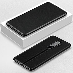 Leather Case Stands Flip Cover T12 Holder for Xiaomi Redmi Note 8 Pro Black