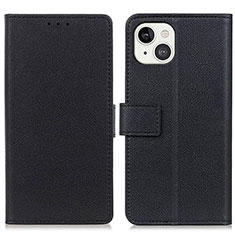 Leather Case Stands Flip Cover T14 Holder for Apple iPhone 13 Black