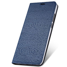 Leather Case Stands Flip Cover T14 Holder for Huawei Nova 5 Blue