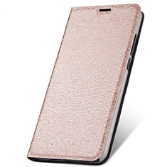 Leather Case Stands Flip Cover T14 Holder for Huawei Nova 5 Pro Rose Gold