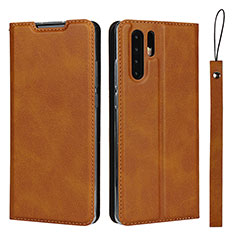Leather Case Stands Flip Cover T14 Holder for Huawei P30 Pro New Edition Orange