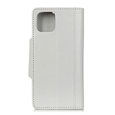 Leather Case Stands Flip Cover T14 Holder for Xiaomi Mi 11 5G White