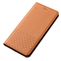 Leather Case Stands Flip Cover T14 Holder for Xiaomi Redmi Note 8 Orange