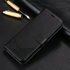 Leather Case Stands Flip Cover T14 Holder for Xiaomi Redmi Note 8 Pro Black