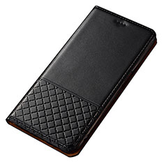 Leather Case Stands Flip Cover T14 Holder for Xiaomi Redmi Note 8T Black