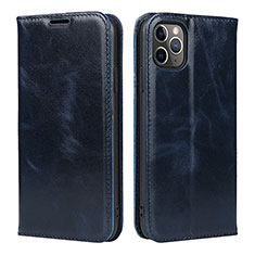 Leather Case Stands Flip Cover T15 Holder for Apple iPhone 11 Pro Blue
