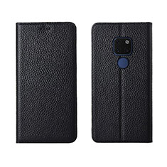 Leather Case Stands Flip Cover T15 Holder for Huawei Mate 20 Black