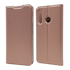 Leather Case Stands Flip Cover T15 Holder for Huawei P Smart+ Plus (2019) Rose Gold