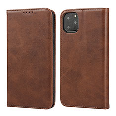 Leather Case Stands Flip Cover T16 Holder for Apple iPhone 11 Pro Brown