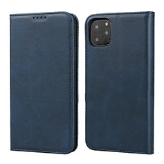 Leather Case Stands Flip Cover T16 Holder for Apple iPhone 11 Pro Max Blue