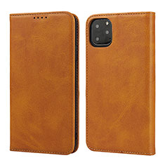 Leather Case Stands Flip Cover T16 Holder for Apple iPhone 11 Pro Orange