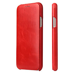 Leather Case Stands Flip Cover T16 Holder for Apple iPhone 11 Red