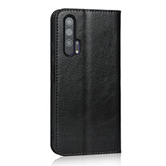 Leather Case Stands Flip Cover T16 Holder for Huawei Honor 20 Pro Black