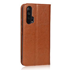 Leather Case Stands Flip Cover T16 Holder for Huawei Honor 20 Pro Orange