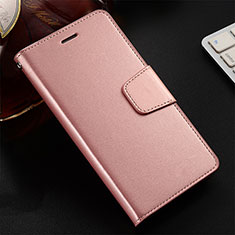 Leather Case Stands Flip Cover T16 Holder for Huawei Honor View 20 Rose Gold
