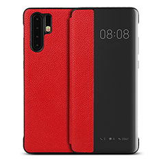 Leather Case Stands Flip Cover T16 Holder for Huawei P30 Pro Red