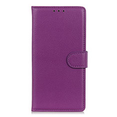 Leather Case Stands Flip Cover T16 Holder for Samsung Galaxy Note 20 5G Purple