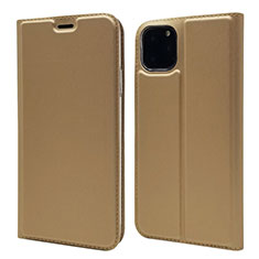 Leather Case Stands Flip Cover T17 Holder for Apple iPhone 11 Pro Gold