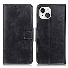 Leather Case Stands Flip Cover T17 Holder for Apple iPhone 13 Black