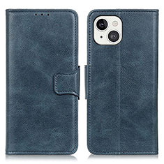 Leather Case Stands Flip Cover T17 Holder for Apple iPhone 13 Mini Blue