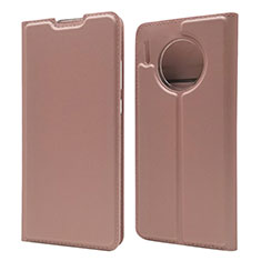 Leather Case Stands Flip Cover T17 Holder for Huawei Mate 30 5G Rose Gold