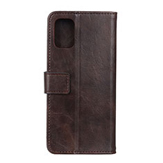 Leather Case Stands Flip Cover T17 Holder for Xiaomi Mi 11 5G Brown